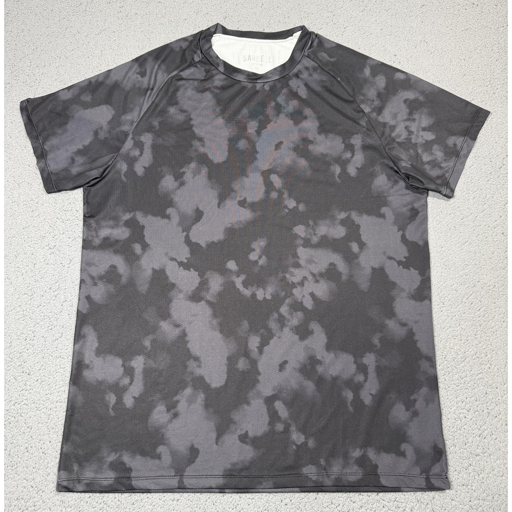Barbell Apparel Shirt Mens XL Gray Camo Short Sleeve Raglan Athletic Performance
